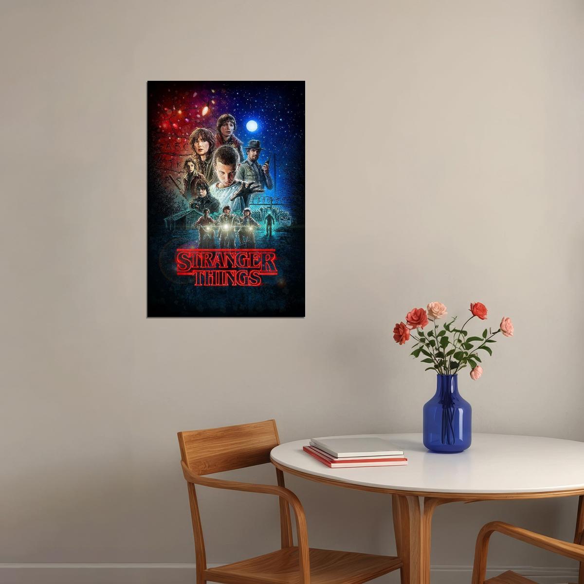 Stranger Things Tv Show Movie Poster Retro Sci-fi Print