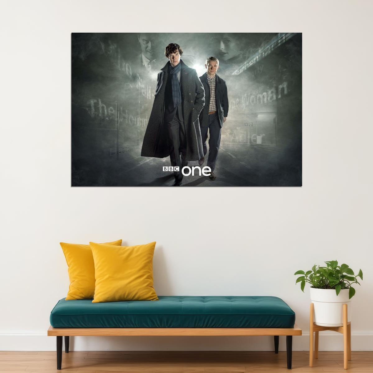 Sherlock Tv Show Movie Poster Detective Series Wall Print - xonomax