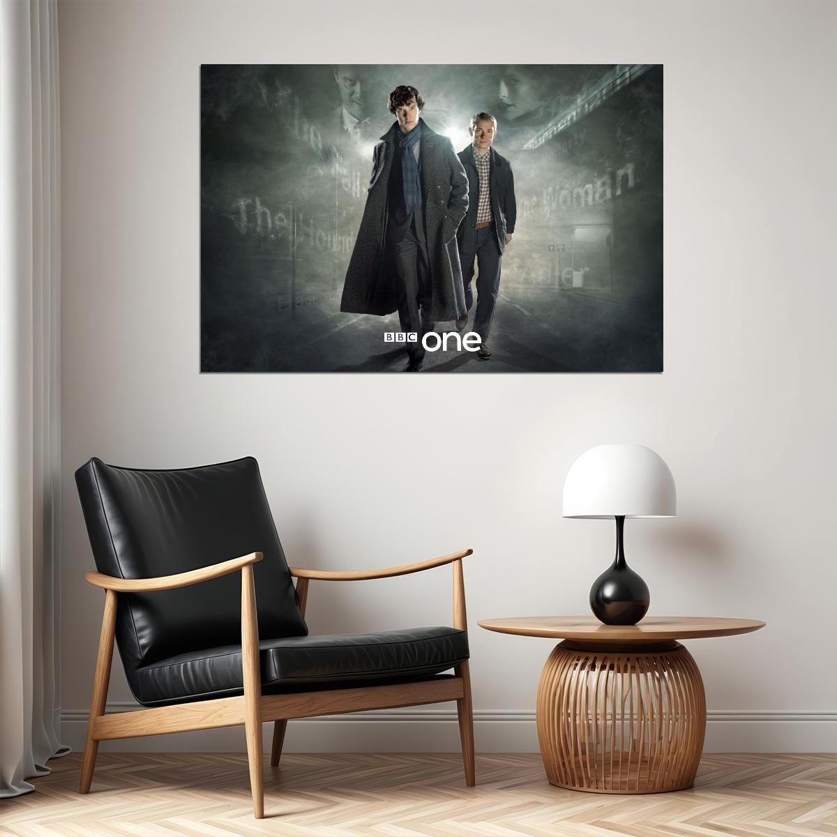 Sherlock Tv Show Movie Poster Detective Series Wall Print - xonomax