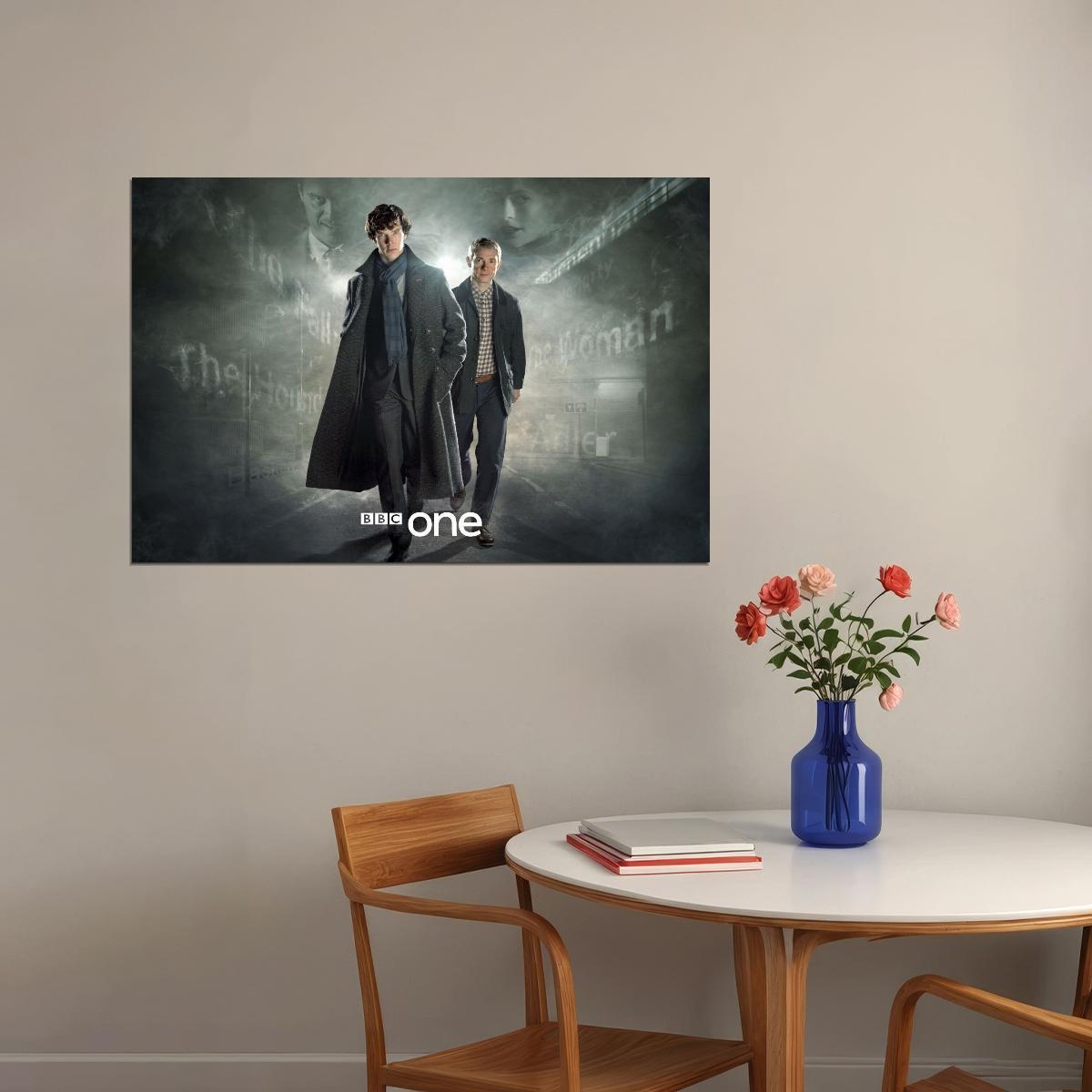 Sherlock Tv Show Movie Poster Detective Series Wall Print - xonomax
