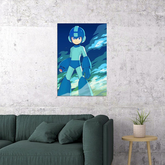 Mega Man Video Game Poster Nintendo Gamer Wall Art - xonomax