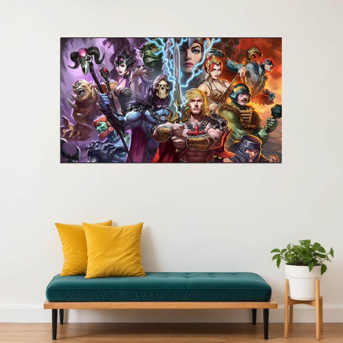He-man Poster Masters Of The Universe Wall Art Classic Cartoon Print