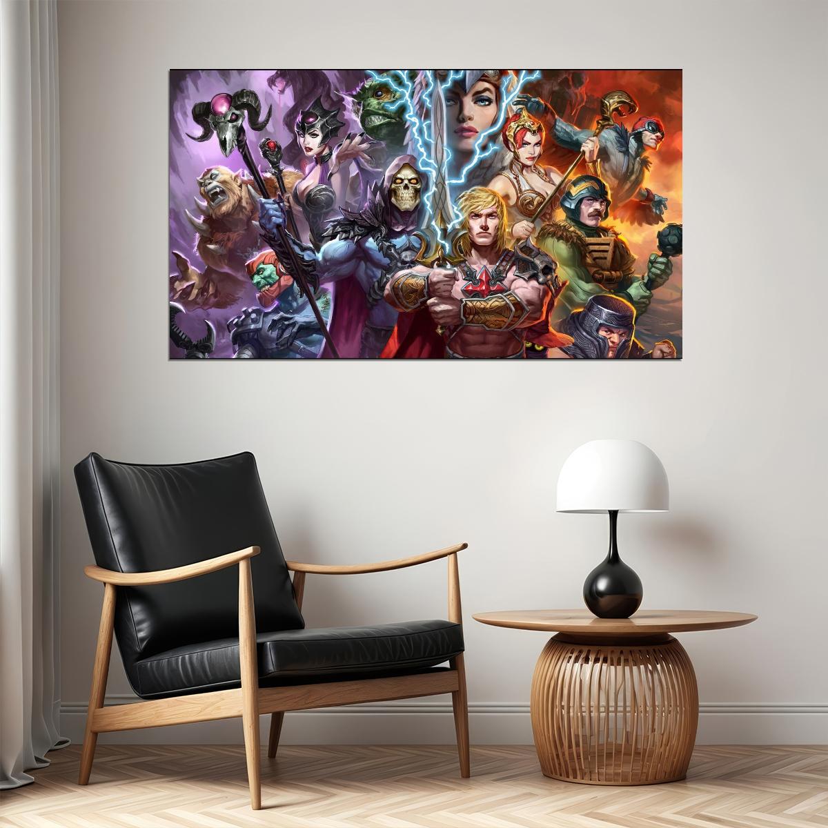 He-man Poster Masters Of The Universe Wall Art Classic Cartoon Print
