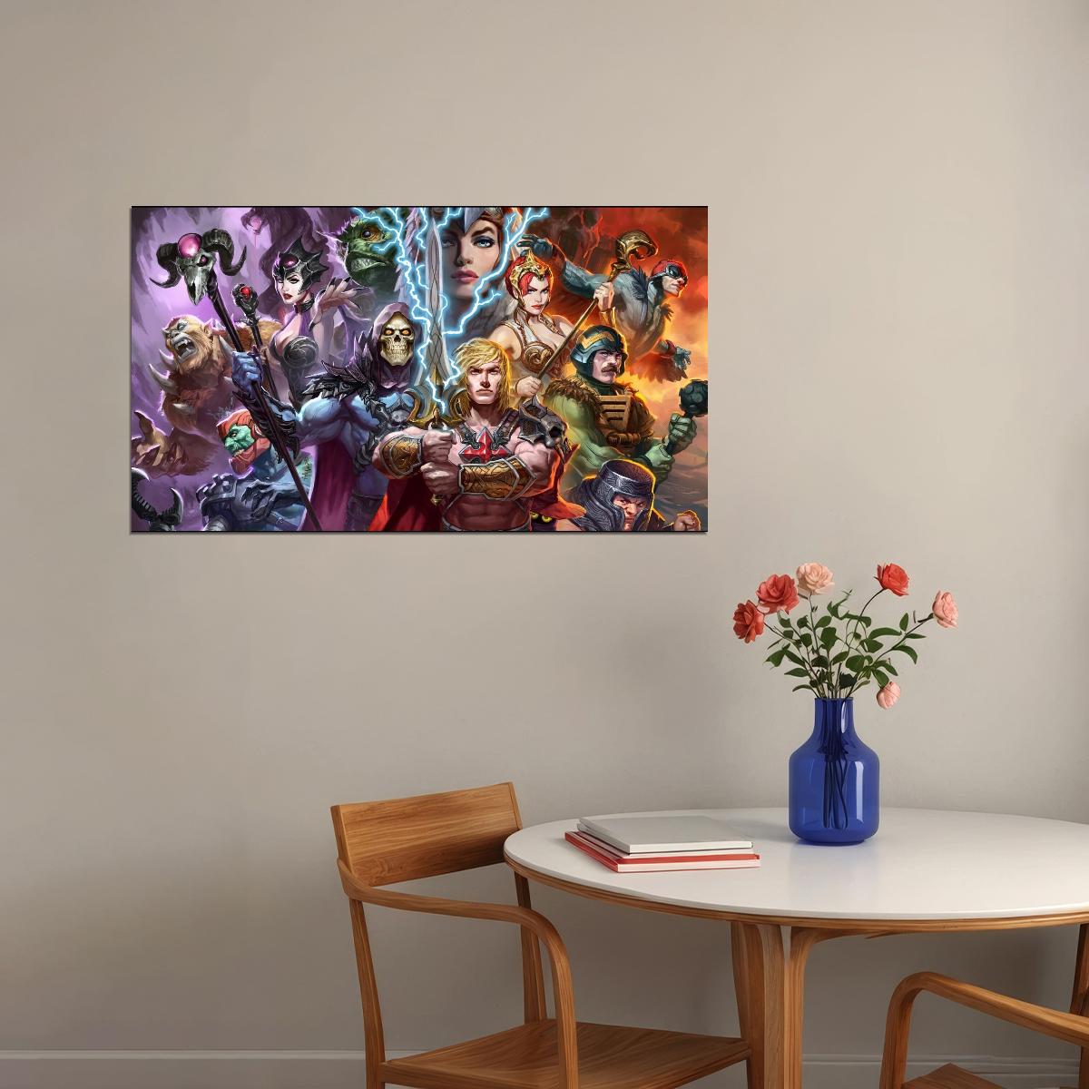 He-man Poster Masters Of The Universe Wall Art Classic Cartoon Print