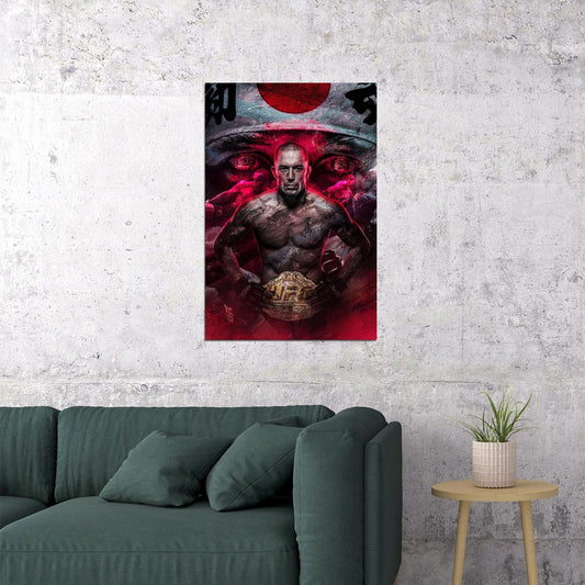 Georges St-pierre Gsp Poster Ufc Champion Wall Art Motivational Sports Print - xonomax