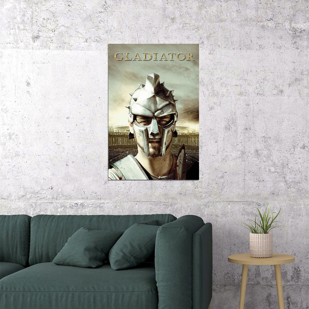 Gladiator Movie Poster Historical Drama Film Wall Art Epic Action Print