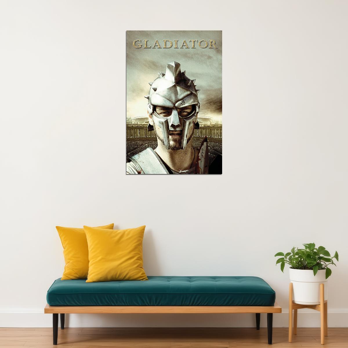 Gladiator Movie Poster Historical Drama Film Wall Art Epic Action Print