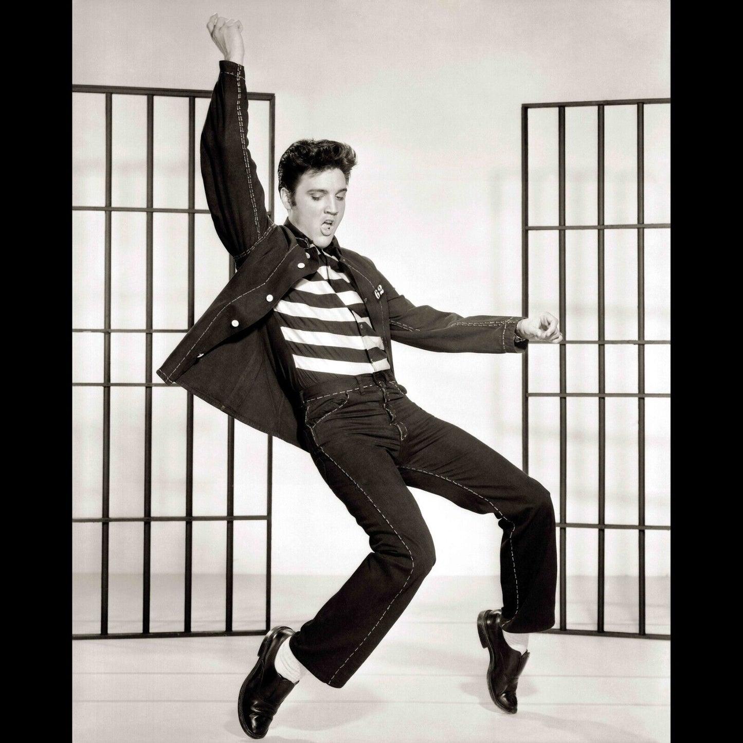 Elvis Presley Jailhouse Rock Album Cover Art Music Poster Rock And Roll Print - xonomax