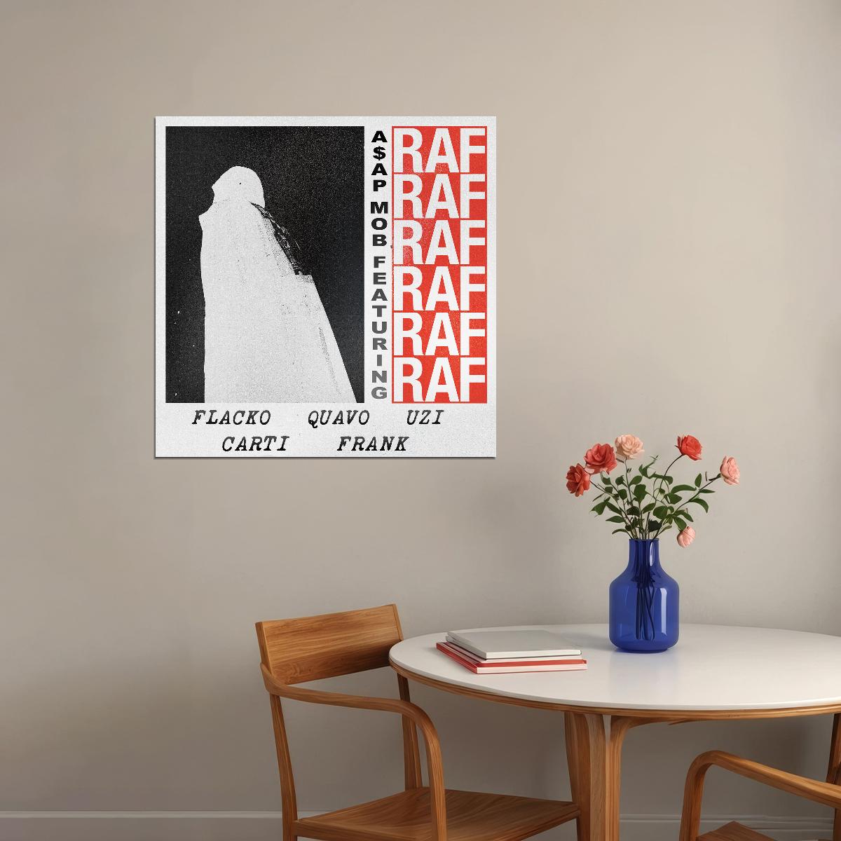 Asap A$ap Rocky Raf Album Cover Art Hip-hop Music Poster Rap Artist Music Print
