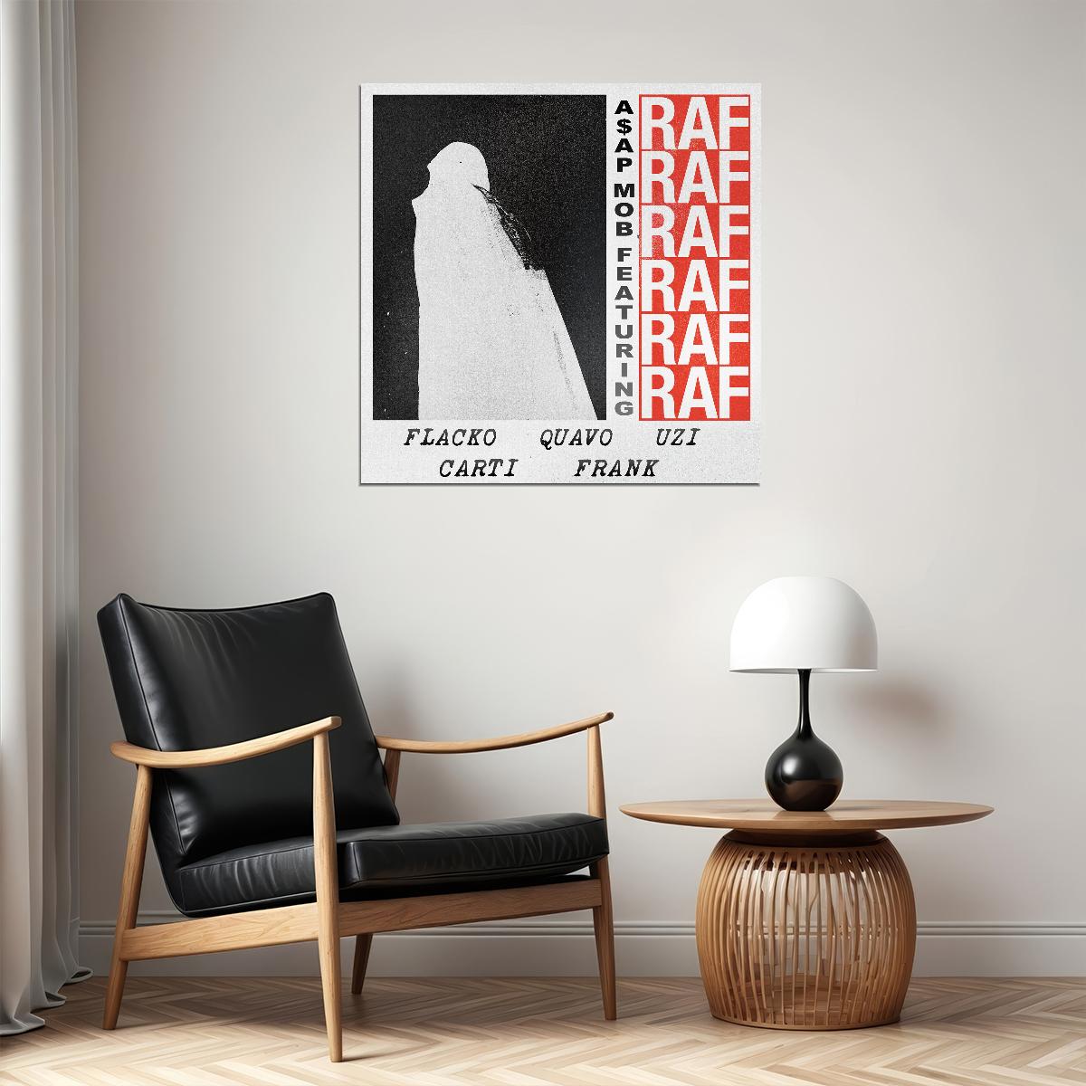 Asap A$ap Rocky Raf Album Cover Art Hip-hop Music Poster Rap Artist Music Print