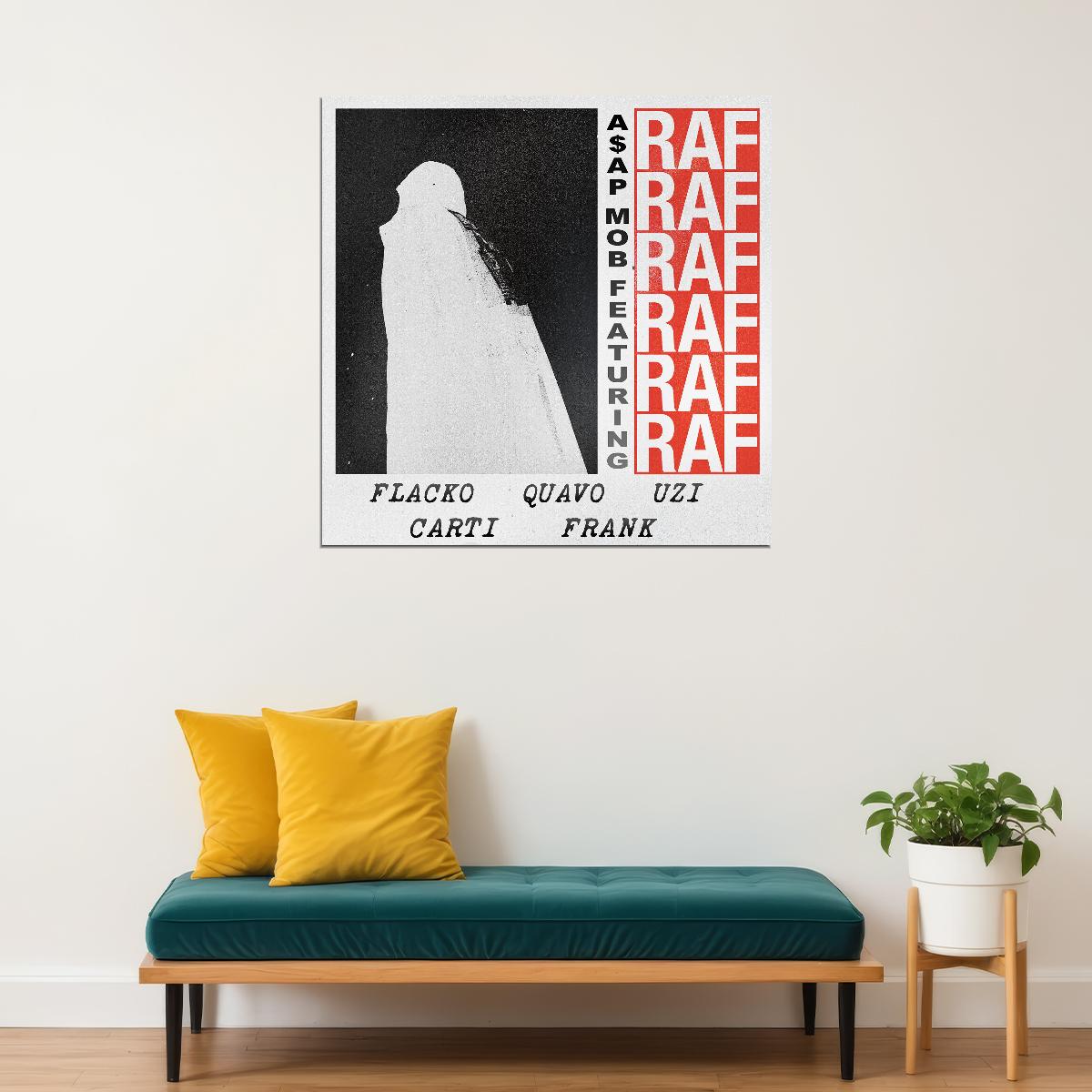Asap A$ap Rocky Raf Album Cover Art Hip-hop Music Poster Rap Artist Music Print