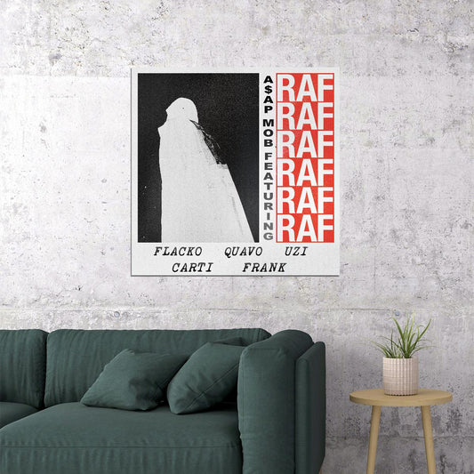 Asap A$ap Rocky Raf Album Cover Art Hip-hop Music Poster Rap Artist Music Print - xonomax