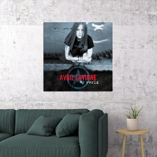 Avril Lavigne My World Album Cover Art 00s Pop Rock Music Poster Singer Music Print - xonomax