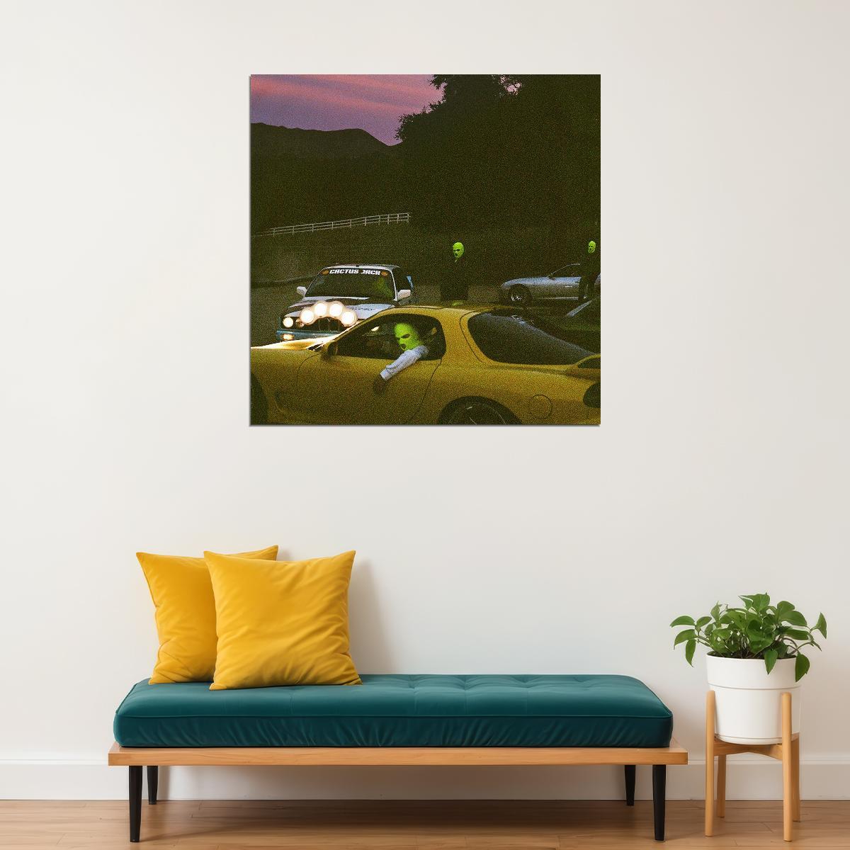 Travis Scott Poster Iconic Rap Music Artist Wall Art Hip Hop Legend Urban Culture Print
