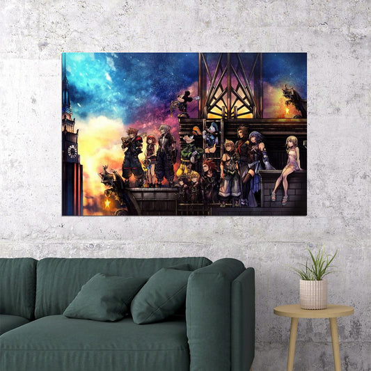 Kingdom Hearts Video Game Poster Nintendo Wall Art Gamer Print - xonomax