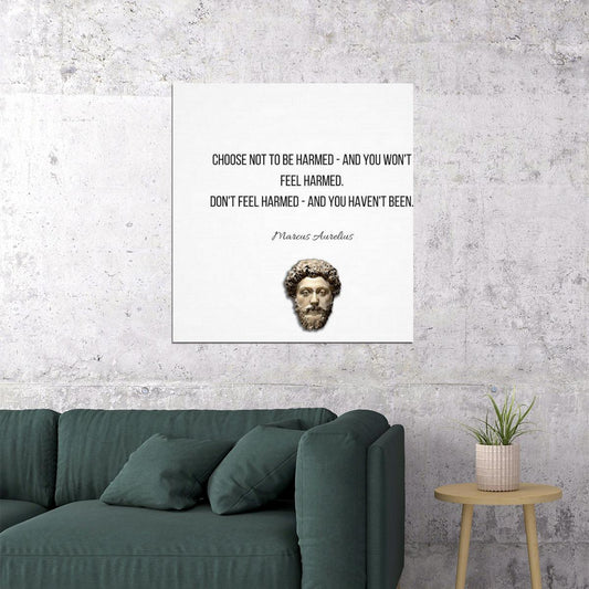 Marcus Aurelius Quote Stoicism Poster Inspirational Philosophy Wall Art - xonomax
