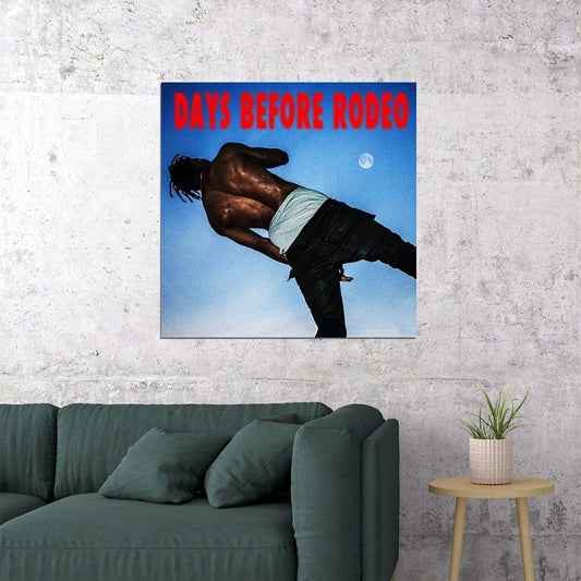 Travis Scott Days Before Album Cover Art Rap Music Poster Iconic Hip Hop Artist Print - xonomax