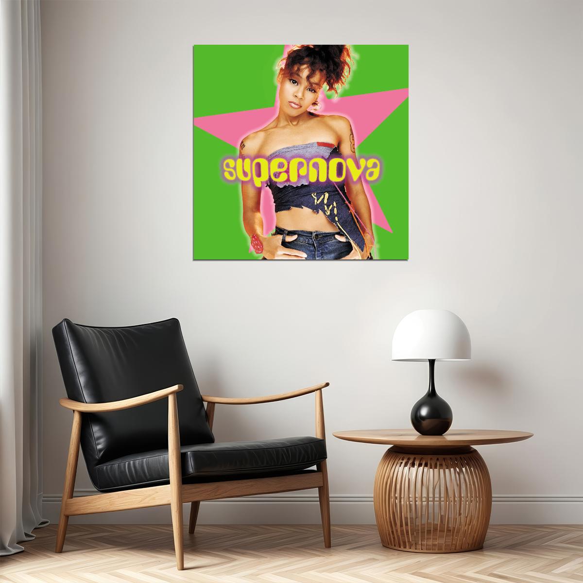 Left Eye Supernova Album Cover Art Music Poster R&b Rapper Wall Print