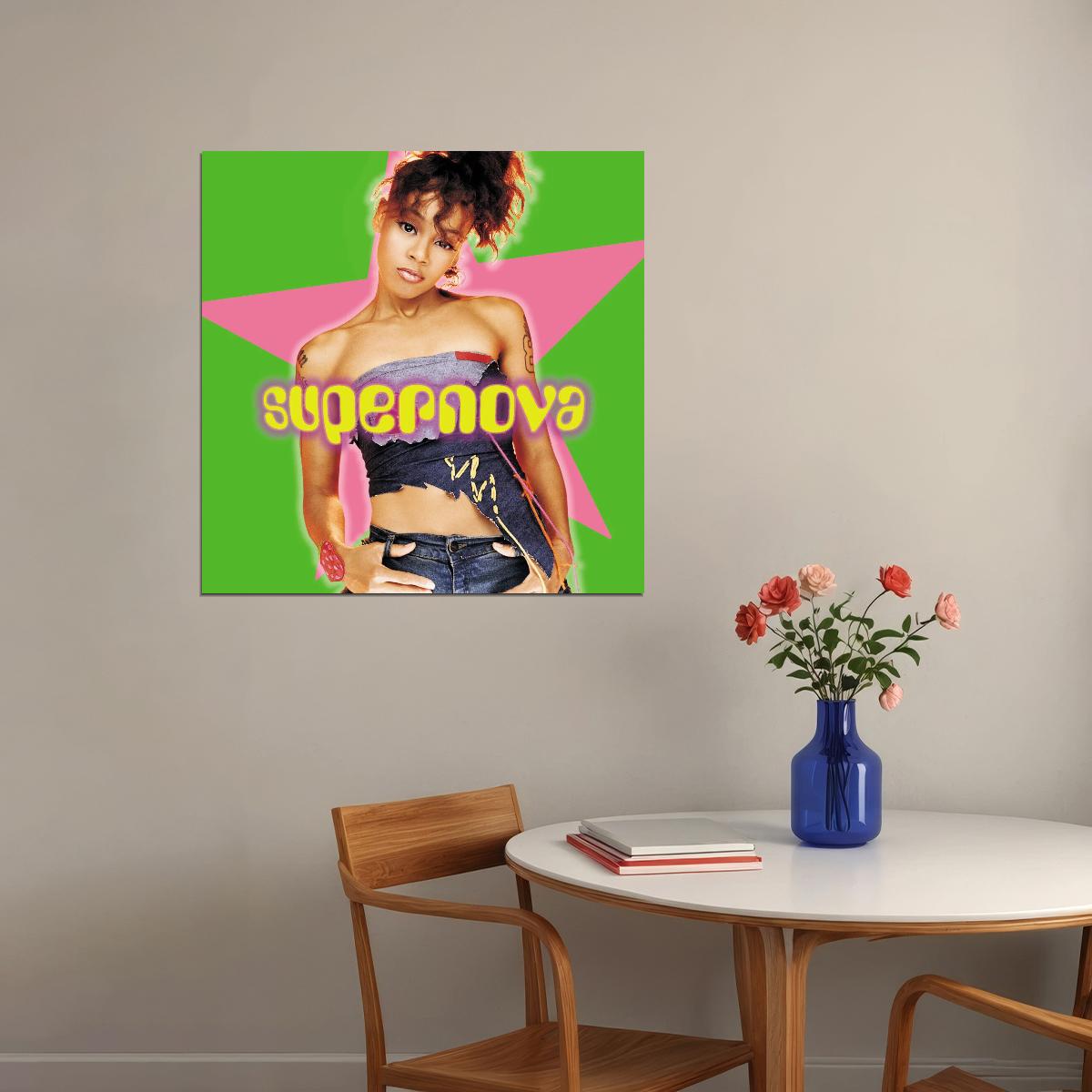 Left Eye Supernova Album Cover Art Music Poster R&b Rapper Wall Print