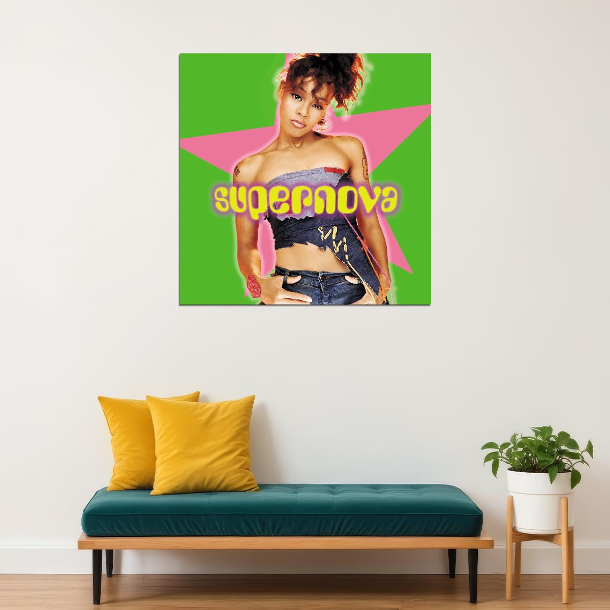 Left Eye Supernova Album Cover Art Music Poster R&b Rapper Wall Print