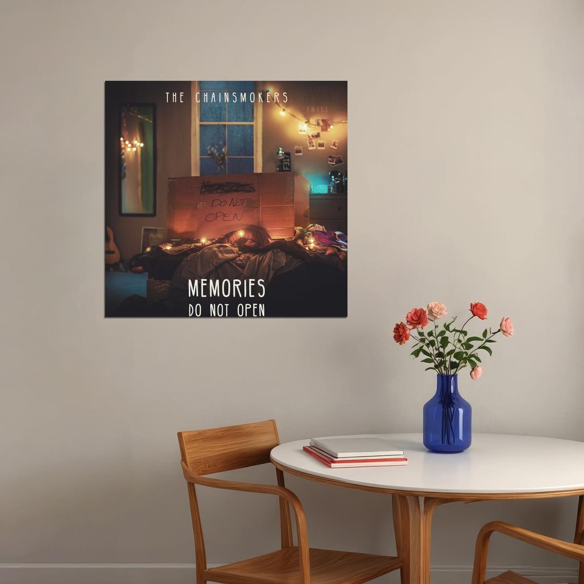 The Chainsmokers Memories...do Not Open Album Cover Art Music Poster Iconic Electronic Duo Print