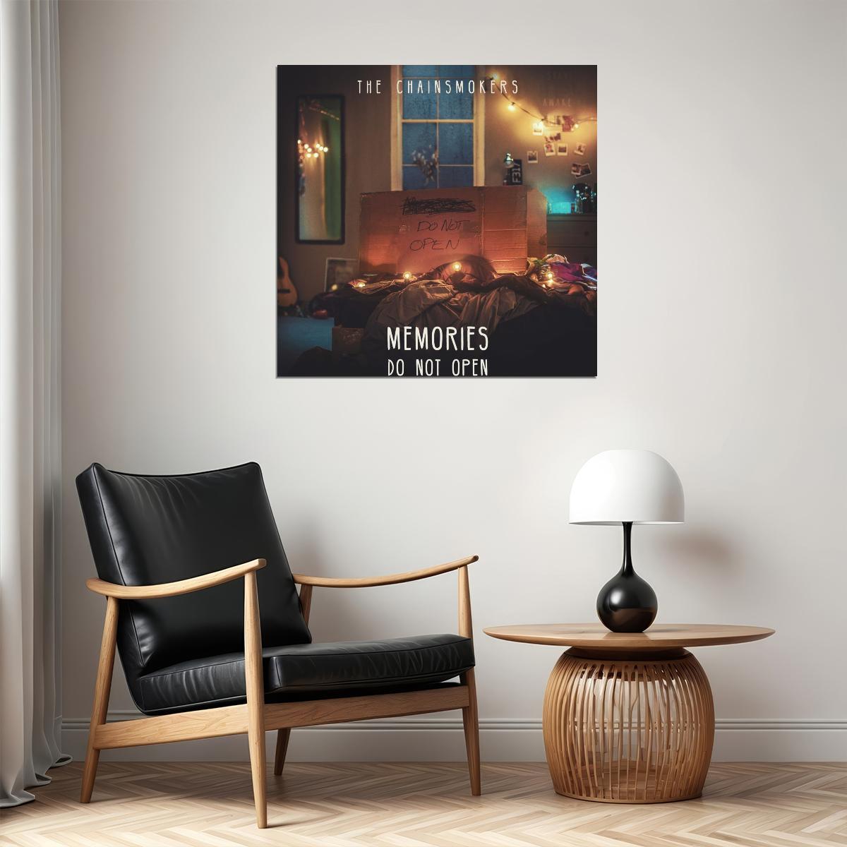 The Chainsmokers Memories...do Not Open Album Cover Art Music Poster Iconic Electronic Duo Print
