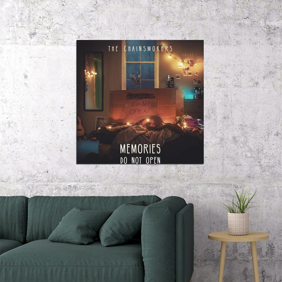The Chainsmokers Memories...do Not Open Album Cover Art Music Poster Iconic Electronic Duo Print