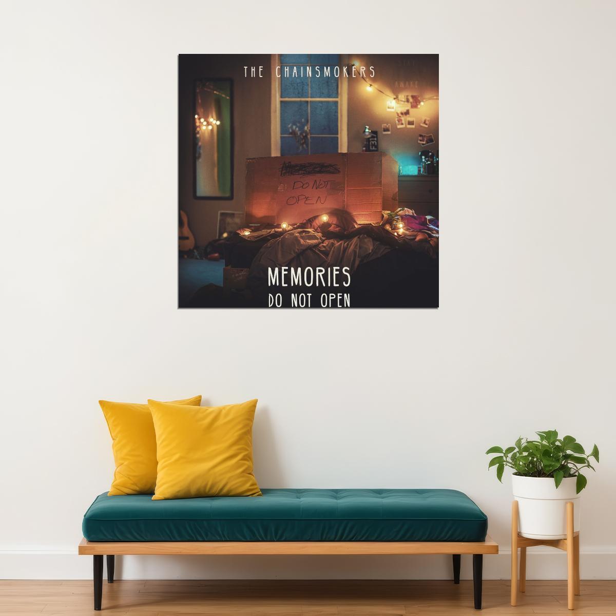 The Chainsmokers Memories...do Not Open Album Cover Art Music Poster Iconic Electronic Duo Print