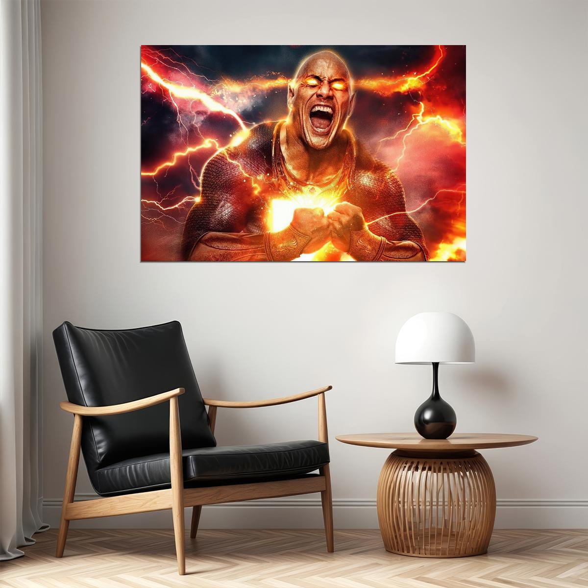 Black Adam Movie Poster Dc Comics Superhero Wall Art Comic Film Print