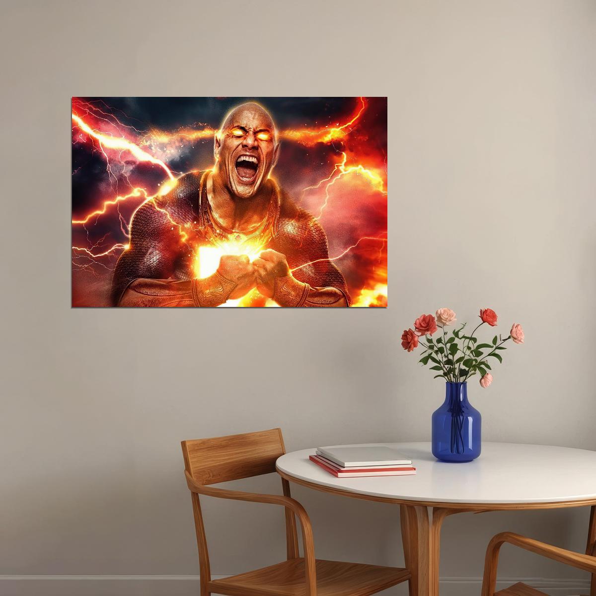 Black Adam Movie Poster Dc Comics Superhero Wall Art Comic Film Print