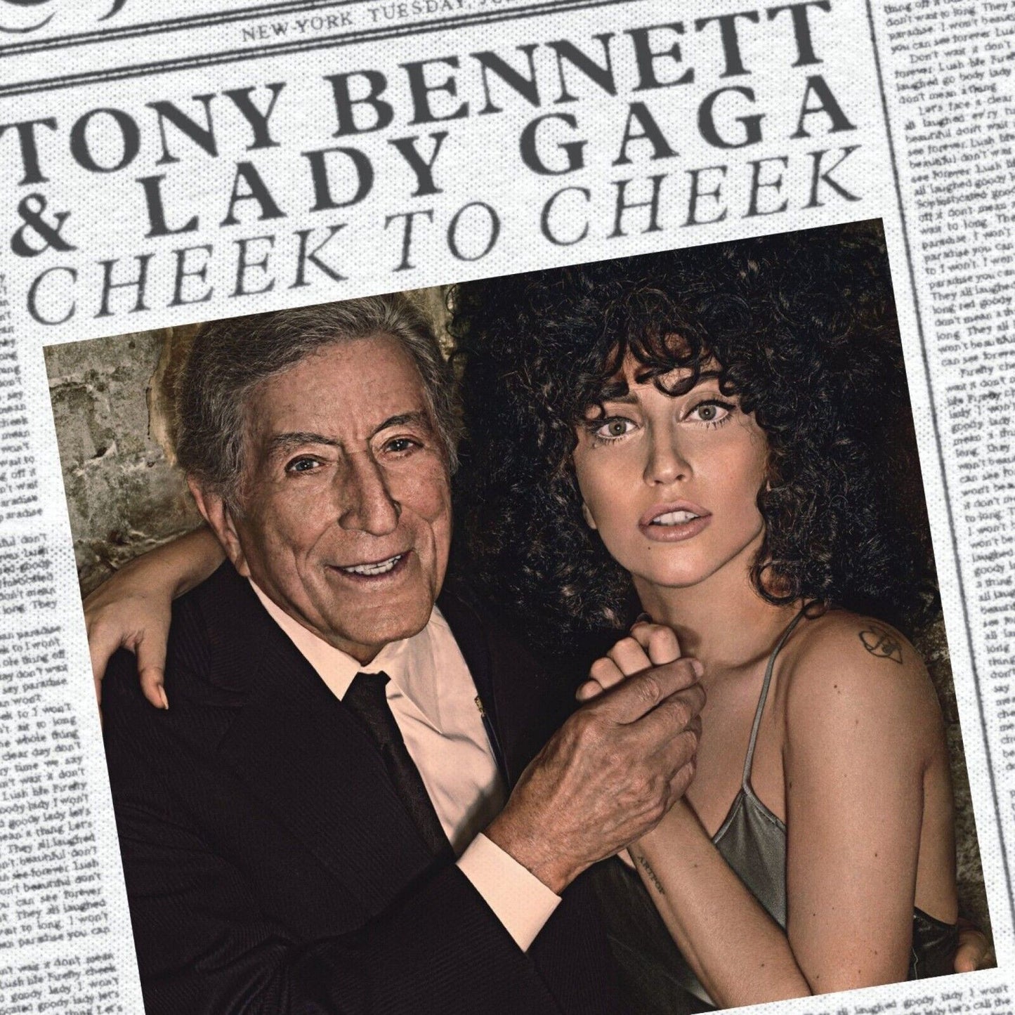 Tony Bennett & Lady Gaga Poster Iconic Jazz Duo Music Art Legendary Singer Print