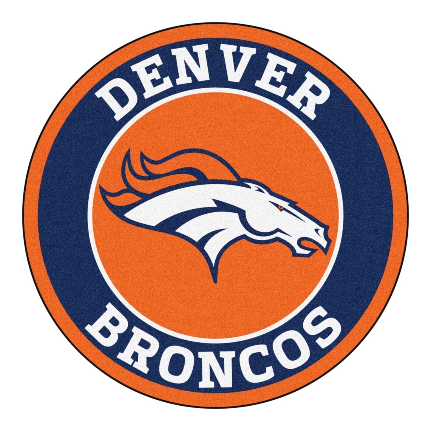 Denver Broncos Logo Poster Nfl Football Team Wall Art Sports Print