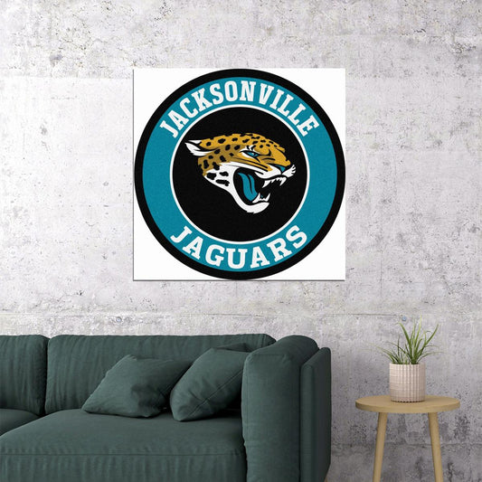 Jacksonville Jaguars Logo Poster Nfl Team Wall Art - xonomax