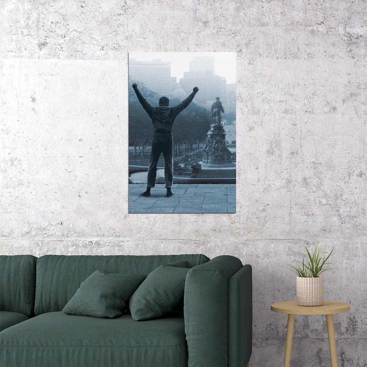 Rocky Balboa Movie Poster Iconic Boxing Film Wall Art