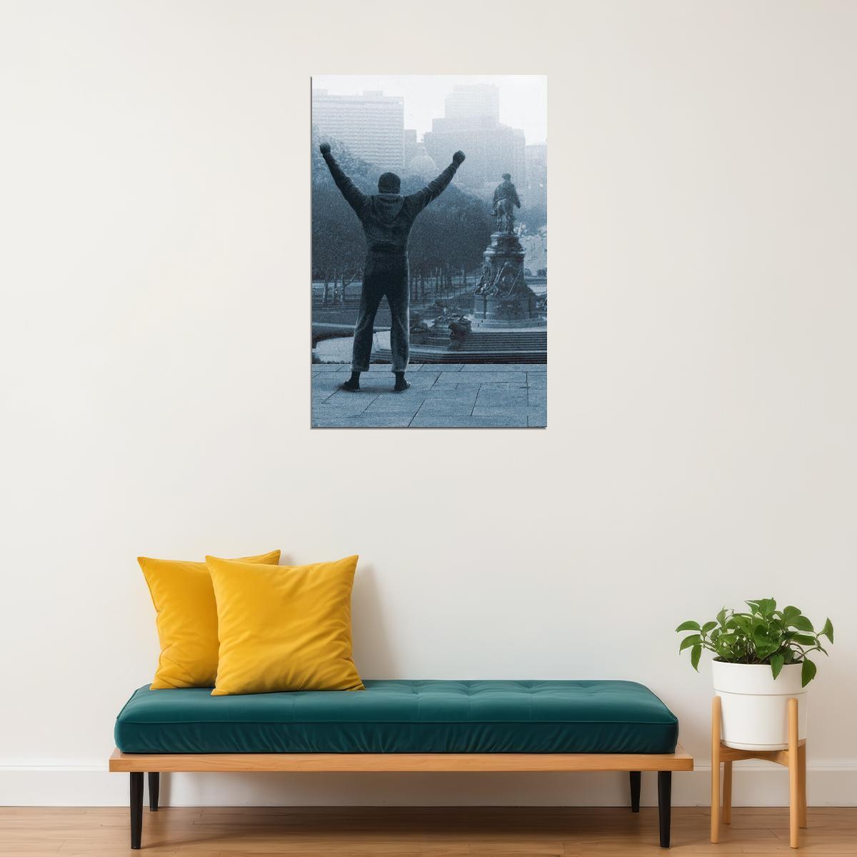 Rocky Balboa Movie Poster Iconic Boxing Film Wall Art