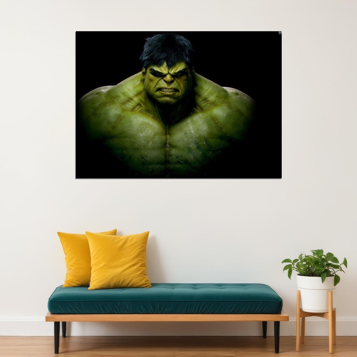 Hulk Movie Poster Marvel Superhero Film Wall Art Comic Book Print