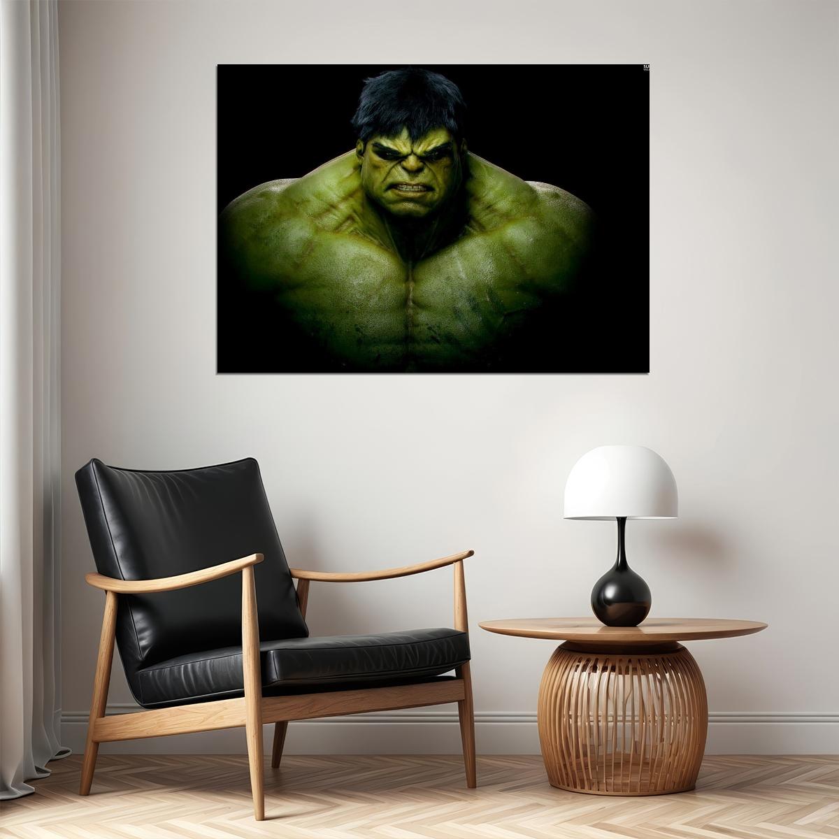 Hulk Movie Poster Marvel Superhero Film Wall Art Comic Book Print