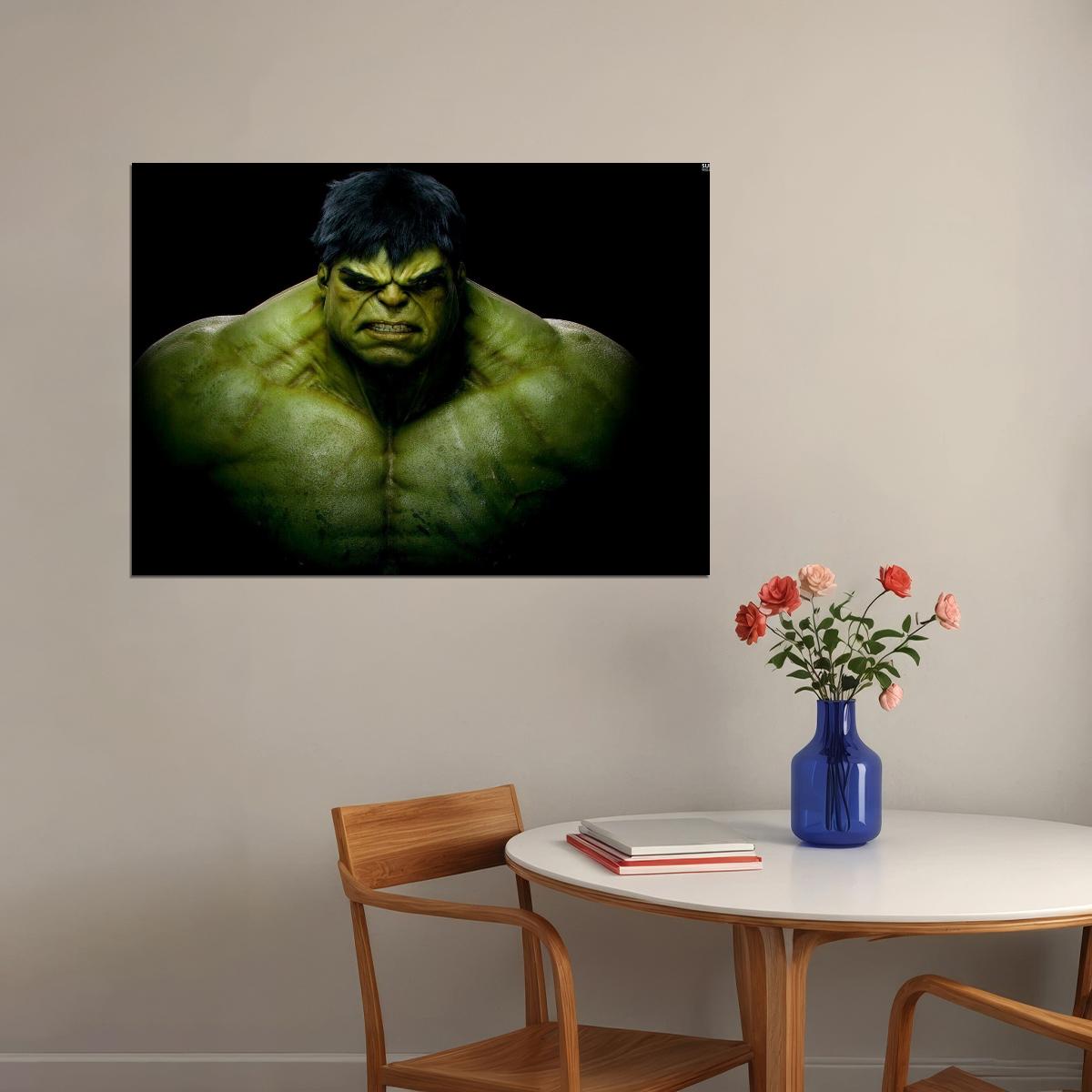 Hulk Movie Poster Marvel Superhero Film Wall Art Comic Book Print