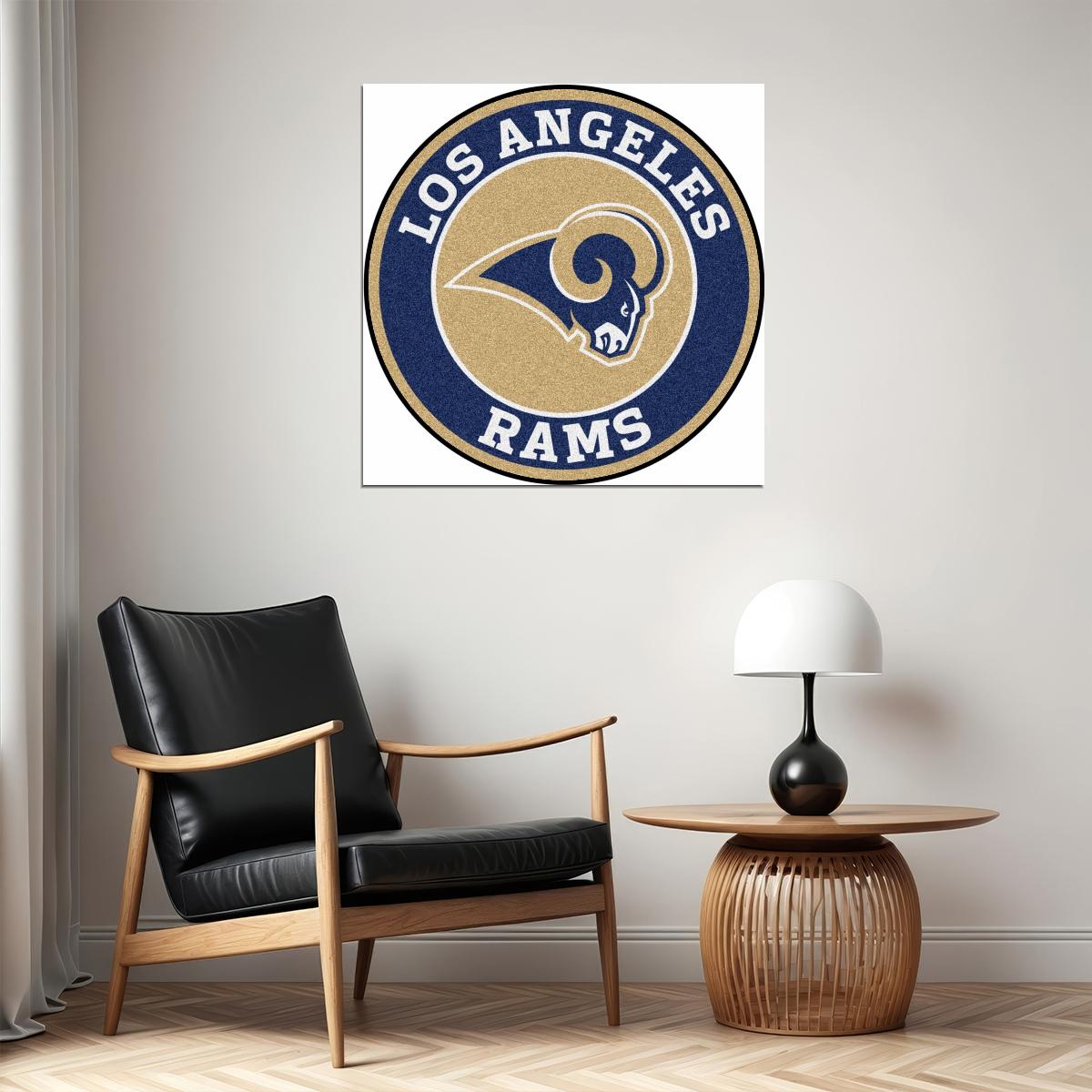 Los Angeles Rams Logo Poster Nfl Football Team Wall Art - xonomax