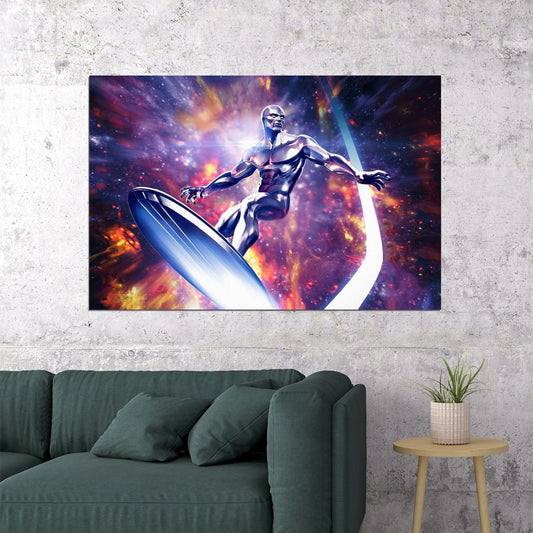 Silver Surfer Marvel Comics Poster Wall Print - xonomax