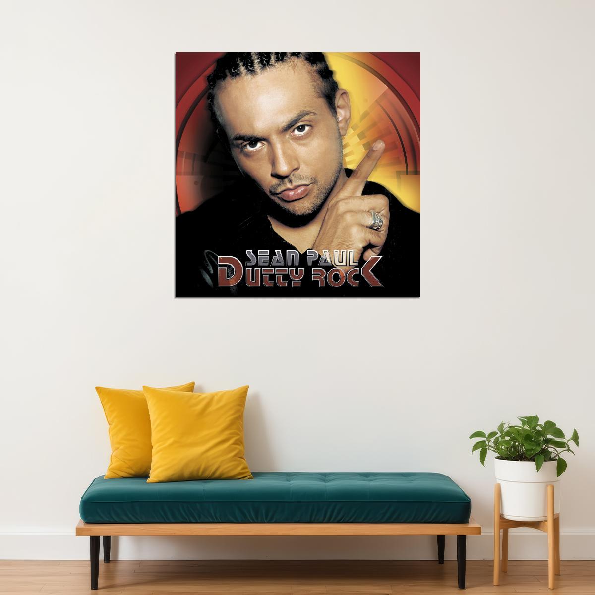 Sean Paul Dutty Rock Album Cover Art Reggae Music Poster Famous Singer Wall Print