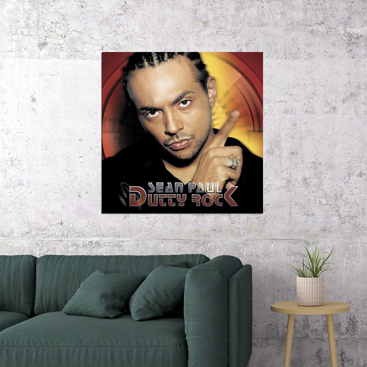 Sean Paul Dutty Rock Album Cover Art Reggae Music Poster Famous Singer Wall Print