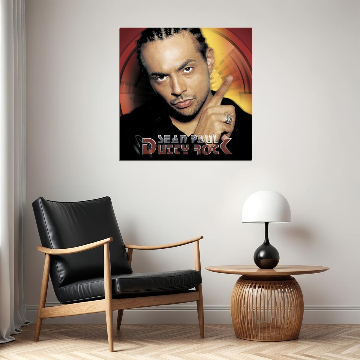 Sean Paul Dutty Rock Album Cover Art Reggae Music Poster Famous Singer Wall Print