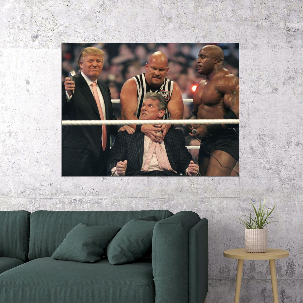 Stone Cold Steve Austin Wrestling Poster Wwe Legend Print
