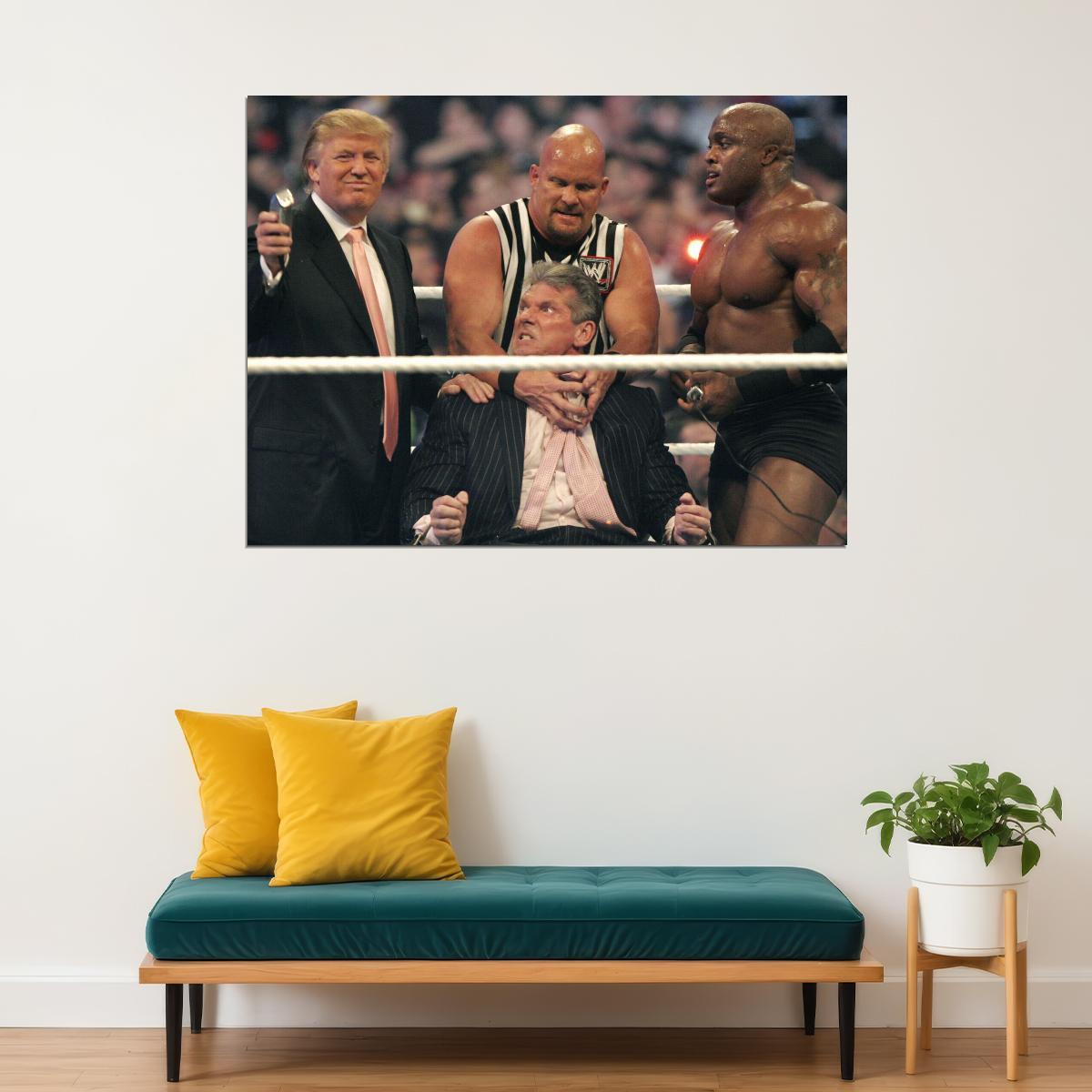 Stone Cold Steve Austin Wrestling Poster Wwe Legend Print