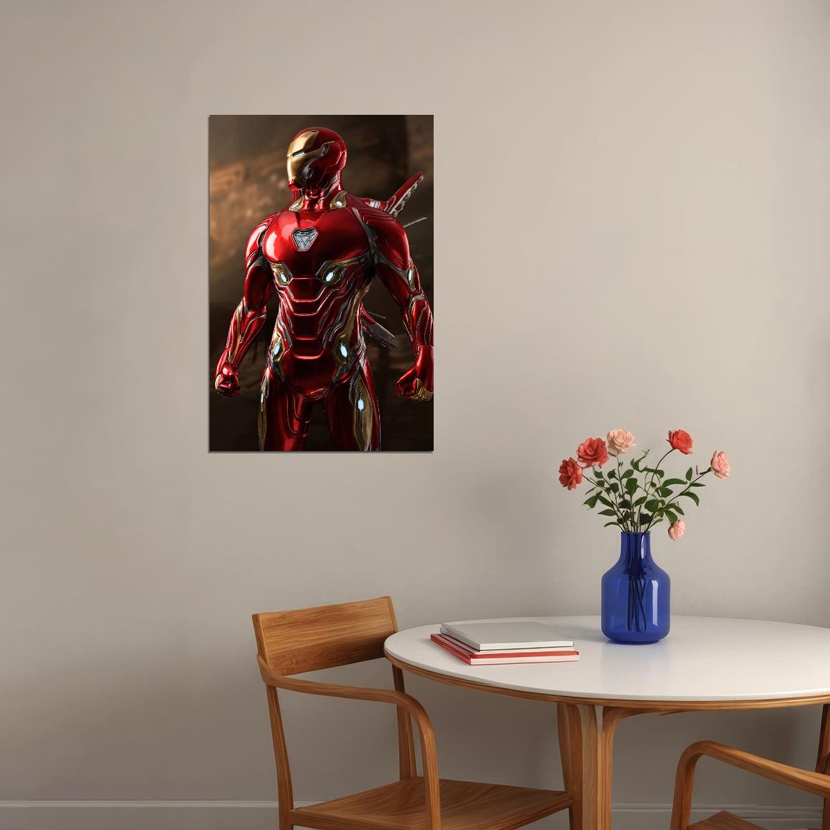 Iron Man Movie Poster Marvel Comics Superhero Wall Art Film Print
