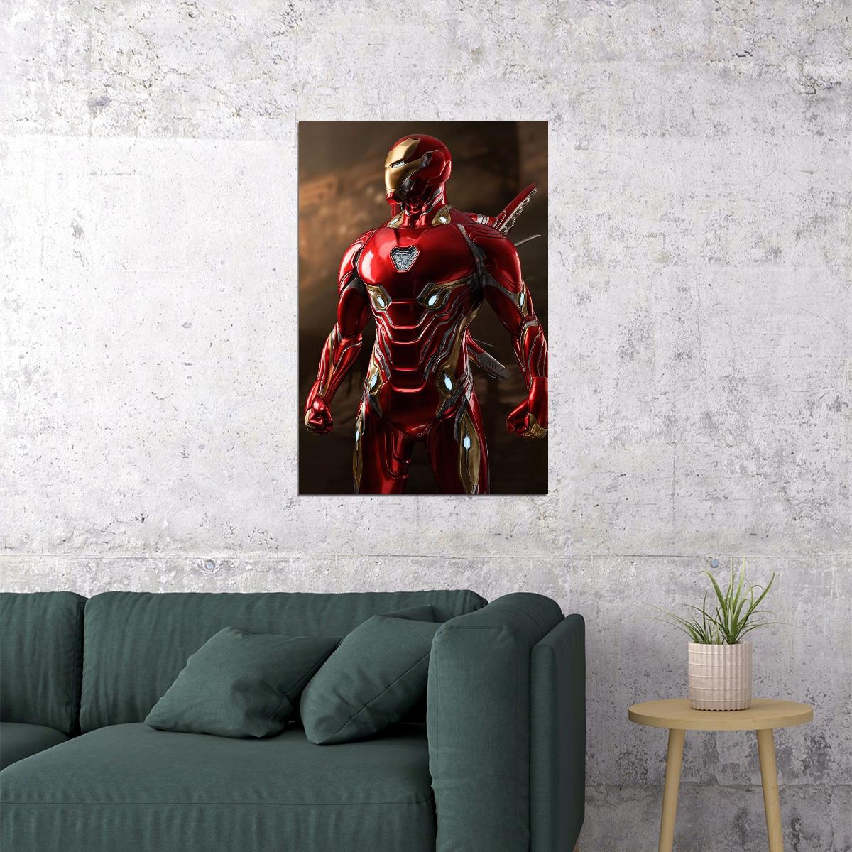 Iron Man Movie Poster Marvel Comics Superhero Wall Art Film Print