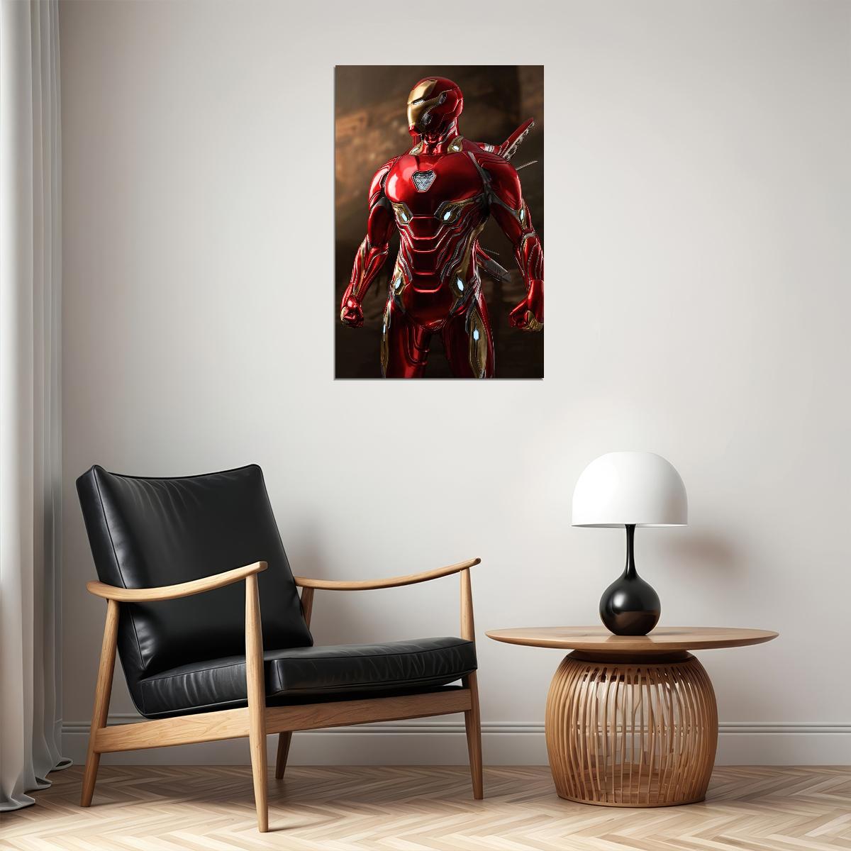 Iron Man Movie Poster Marvel Comics Superhero Wall Art Film Print