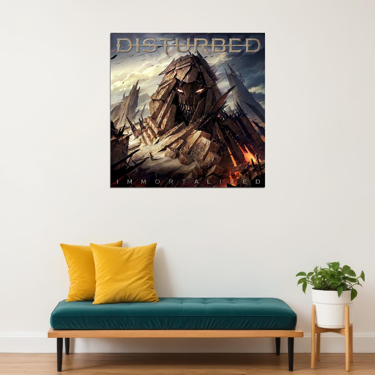 Disturbed Immortalized Album Cover Art Rock Music Poster Heavy Metal Band Music Print