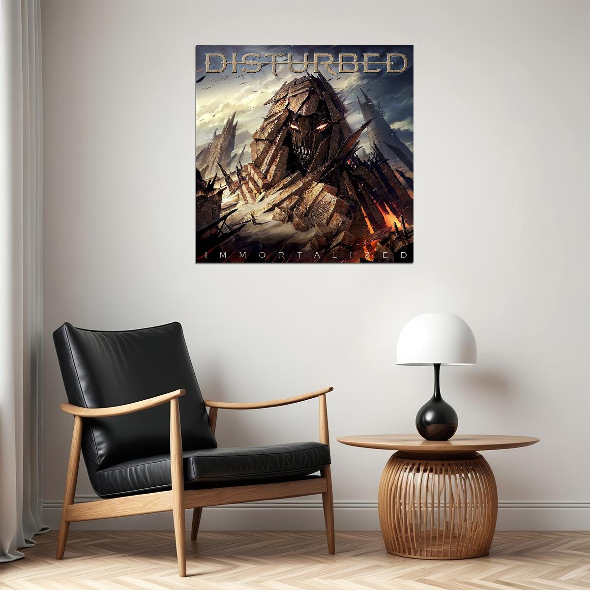 Disturbed Immortalized Album Cover Art Rock Music Poster Heavy Metal Band Music Print